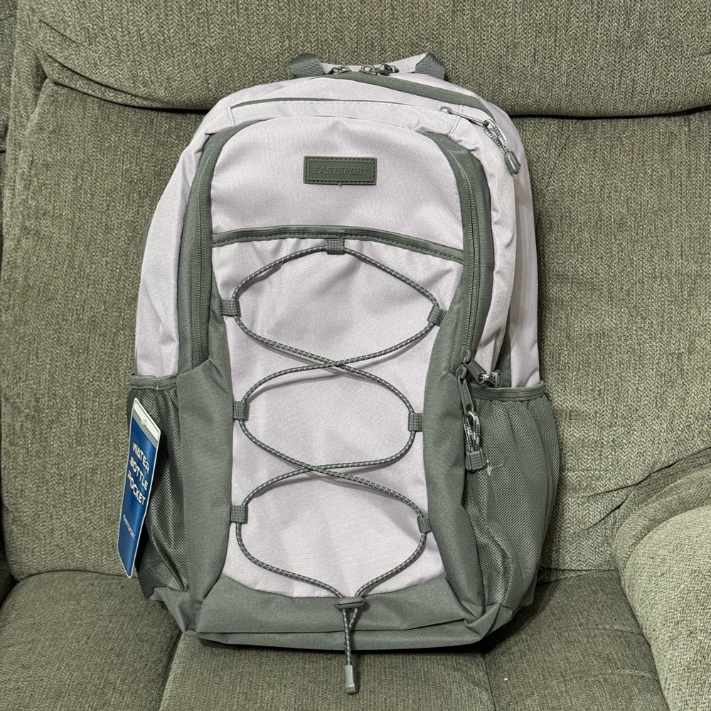 Eastsport Gray and Light Purple Backpack